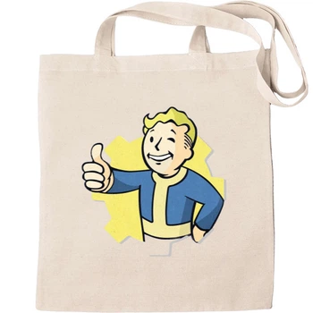 Еко-Сумка для шопінгу Fallout logo Бежевий