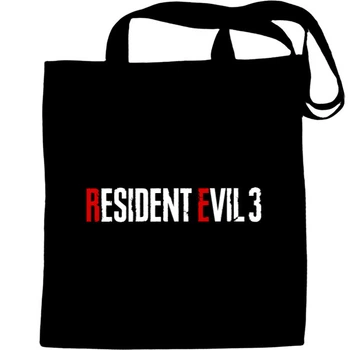 Еко-Сумка для шопінгу Resident evil 3 logo Чорний