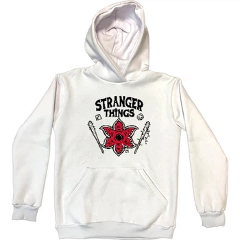 Худі Преміум Унісекс Stranger things hellfire 2XL Білий Без утеплювача