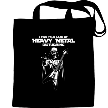 Еко-Сумка для шопінгу Heavy metal star wars Чорний
