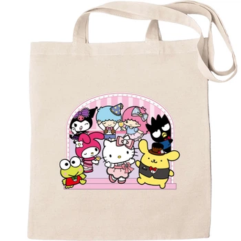 Еко-Сумка для шопінгу Hello kitty my melody sanrio Бежевий