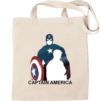 Еко-Сумка для шопінгу Captain america 9 Бежевий
