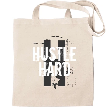 Еко-Сумка для шопінгу Hustle hard Бежевий