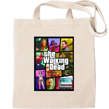 Еко-Сумка для шопінгу The walking dead gta Бежевий