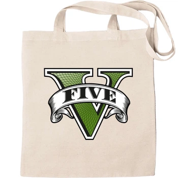 Еко-Сумка для шопінгу Gta 5 logo Бежевий