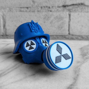 Крышка заглушка для фаркопа Сталкер 50мм модельная Mitsubishi Мицубиси Blue