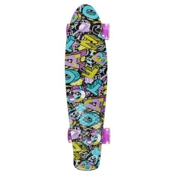 Скейт Penny Board Profi МS 0749-13 колеса с подсветкой 56×14 см Violet-blue