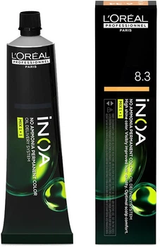 Farba do włosów L'Oreal Professionnel Inoa Permanent Color bez amoniaku 8.3 60 g (3474637129408)