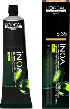 Farba do włosów L'Oreal Professionnel Inoa Permanent Color bez amoniaku 6.35 60 g (3474637129828)