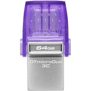 USB флеш-накопитель Kingston DataTraveler microDuo 3C 64GB (DTDUO3CG3/64GB) [73398]