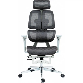 Офисное кресло GT Racer B-2450 White/Gray [121431]