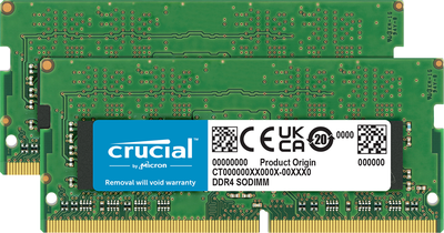 Оперативна память Crucial SODIMM DDR4-3200 65536MB PC5-25600 (Kit of 2x32768) (CT2K32G4SFD832A)