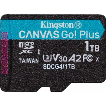 Карта памяти Kingston microSDXC Canvas Go! Plus 1TB Class 10 UHS-I U3 V30 A2 (SDCG4/1TBSP) [139174]