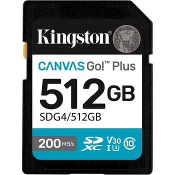 Карта памяти Kingston SDXC Canvas Go! Plus 512GB Class 10 UHS-I U3 V30 (SDG4/512GB) [138275]