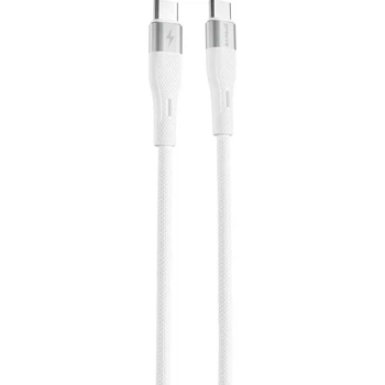Кабель Proove Light Silicone USB-C to USB-C 60W 1m White (CCLC60001102) [133319]