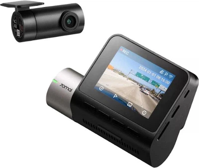 Автомобильный видеорегистратор 70mai Dash Cam 4K A510 + Задняя камера RC11+ Парковочный кабель UP03