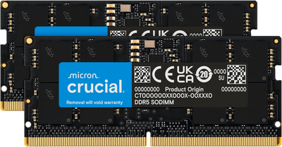 Оперативна память Crucial SODIMM DDR5-4800 65536MB PC5-38400 (Kit of 2x32768) (0649528906564)