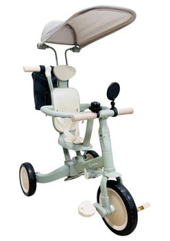 Детский беговел-велобег трансформер 6в1 Maraton Tri-cycle Cruiser Versa с родительской ручкой, зеленый