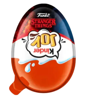 Шоколадное яйцо Kinder Joy Funko Stranger Things 20 г с игрушкой-сюрпризом (E07C06DCFC64)