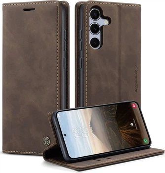 Чехол книжка с магнитом Samsung Galaxy S25 FE S731 CaseMe Dark Brown (43490-05)