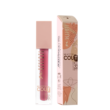 Помада для губ матова Neverti MATTE COUTURE LIQUID (NP804), 112 Femme Fatale Рожева