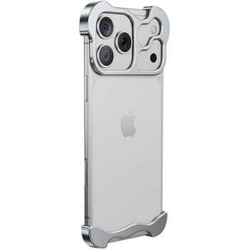 Чохол на Apple iPhone 17 Pro / для айфон 17 про металевий бампер Silver