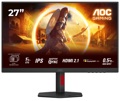 Монитор 27" U27G4R Black/Red AOC (2000003357208)