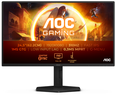 Монітор AOC 25G4SXU 24.5" Full HD IPS 300 Гц