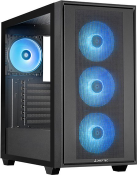 Корпус Full-Tower без БЖ Chieftec HUNTER 3 (E-ATX, 4x120мм RGB, Radiator 360мм front/top)