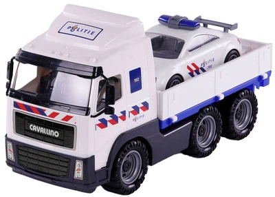 Ciężarówka Cavallino policyjna i samochód policyjny w skali 1:16 (1103NL01) (8719214073800)