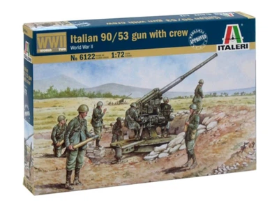 Збірна модель 1:72 італійська зброя 90/53 з розрахунком Друга світова війна Italeri 6122