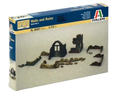 Збірна модель 1/72 стіни та руїни Друга світова війна Italeri 6087