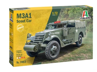 Збірна модель 1:72 бронеавтомобіль M3A1 Scout Car Italeri 7063