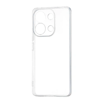 Чохол силіконовий протиударний із захистом камери для Redmi Note 13 4G прозорий