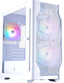 Корпус 1STPLAYER D4-M-WH-2F1P-W-1F1-W White