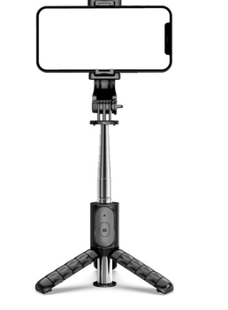 Селфи-палка Monopod Tripod Q10 с пультом для смартфонов 0.60м регулируемый угол наклона для удобной съемки