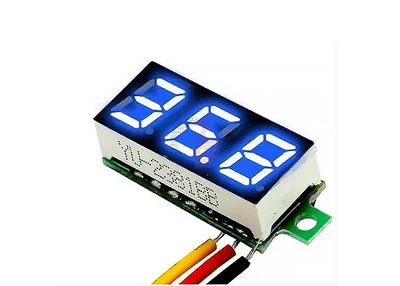 Цифровой вольтметр mini 0-100 В Синий