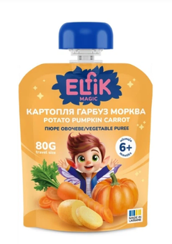Пюре овощное Elfik Magic Картофель тыква морковь 80 г