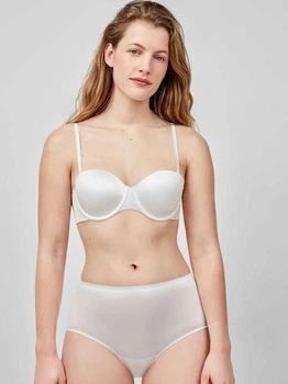 Gisela Трусы высокие Undies Satin 1/10056 кремовые размер XL