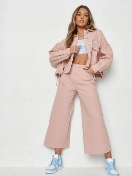 Джинсова куртка Missguided COG1800548 36 рожевий