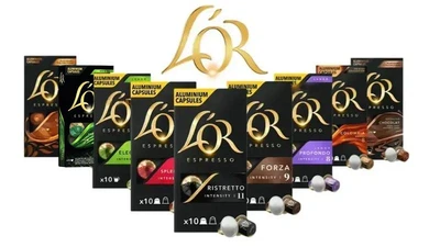 Кофе в капсулах Nespresso L`OR коллекция 90 шт