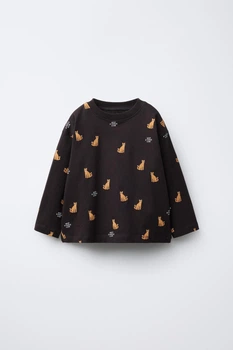 Лонгслів на хлопчика Zara 110 см чорний
