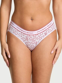 Трусики хіпстери Victoria's Secret Cotton Logo Cotton Hiphugger Panty S Білий (27175982)