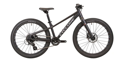Велосипед CYCLONE ULTIMA 24 (2025) 24" 12" Черный (матовый)