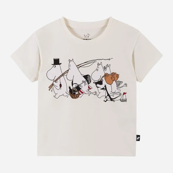 Детская футболка для мальчика Reima Moomin Gosa 5200430B-011A 98 см Белая (6438557347684)