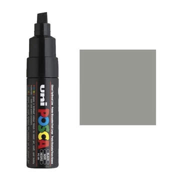 Маркер Акриловый Uni Posca PC8K Chisel 37 GREY