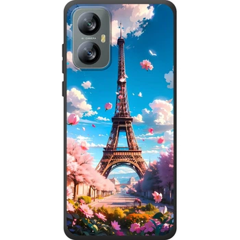 Силиконовый Чехол с Картинкой для Blackview A52 Pro Принт (Париж, Эйфелева Башня) (69954-ysm035)