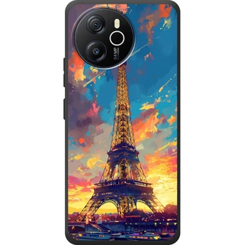 Силиконовый Чехол с Картинкой для Blackview Shark 8 Принт (Париж, Эйфелева Башня) (70015-ysm038)