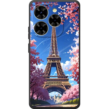 Силиконовый Чехол с Картинкой для Blackview Shark 9 Принт (Париж, Эйфелева Башня) (69874-ysm036)