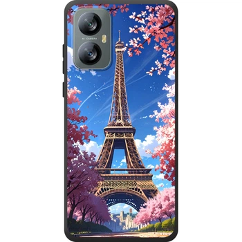 Силиконовый Чехол с Картинкой для Blackview A52 Принт (Париж, Эйфелева Башня) (69950-ysm036)